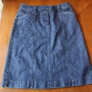 Talbot's Jean Skirt
